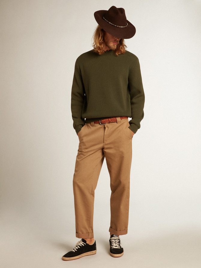 Beige khaki Golden Collection chinos - Image 3