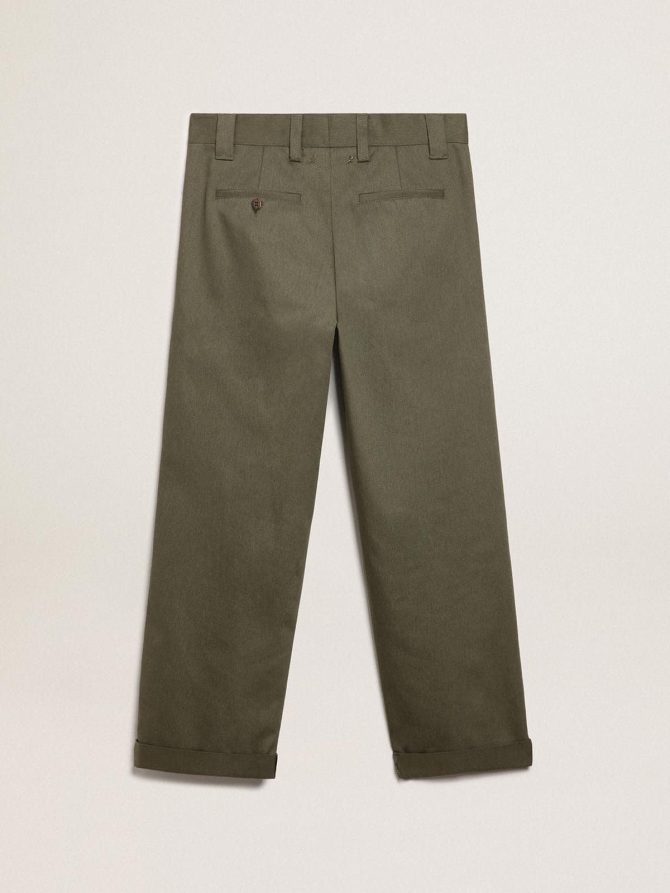 Military-green Golden Collection chinos - Image 5