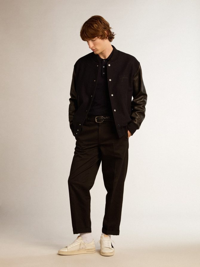 Men’s black cotton chinos - Image 3
