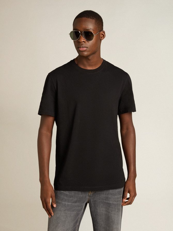 Golden Collection distressed T-shirt in vintage black - Image 2