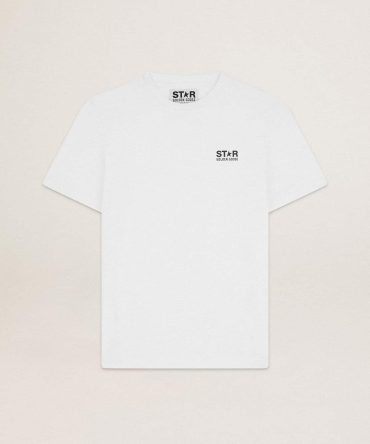 White Star Collection T-shirt with contrasting black logo and star