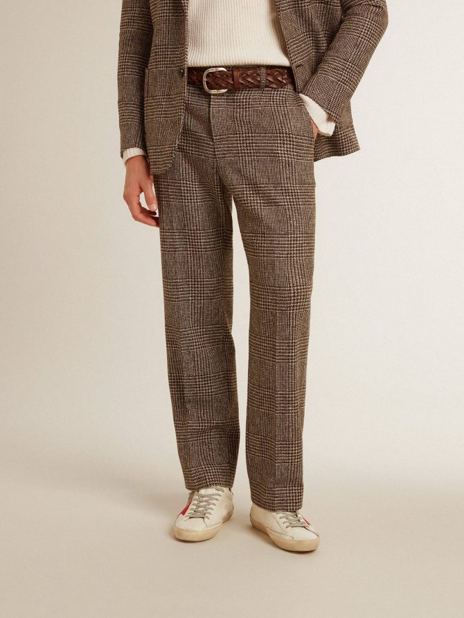 Men’s soft houndstooth pants - Image 3