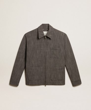 Men’s wool blend coach jacket