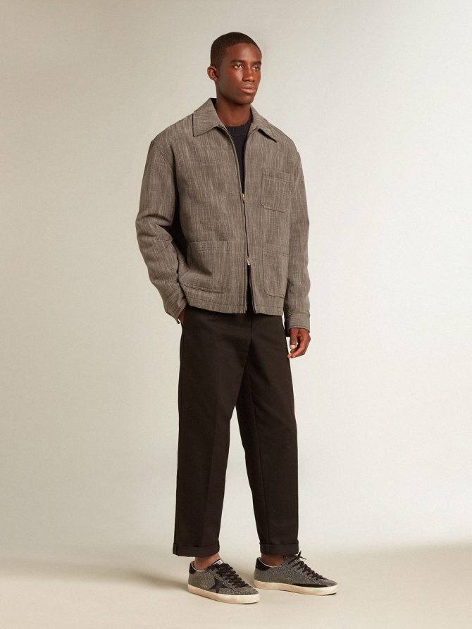 Men’s wool blend coach jacket - Image 3