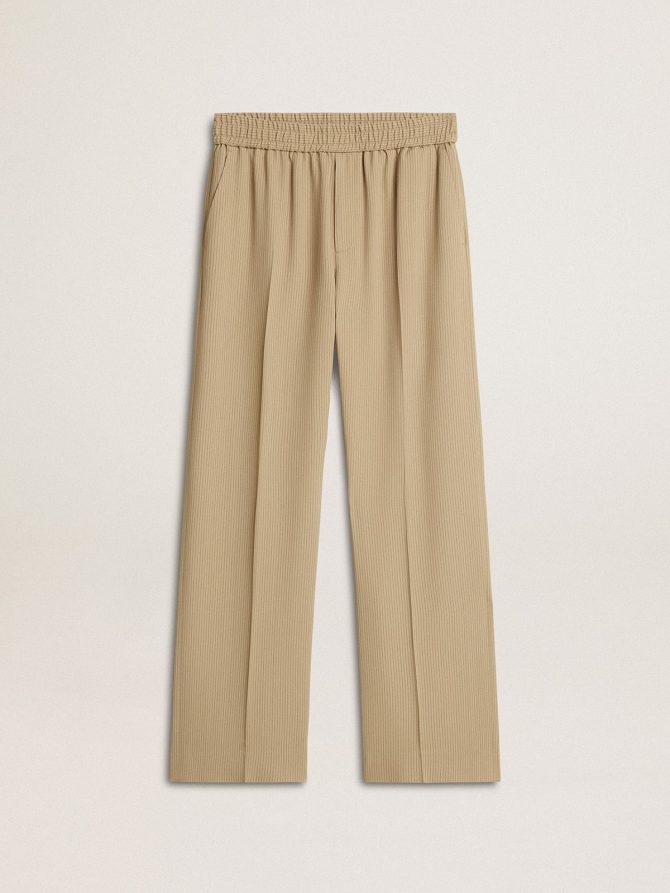 Men’s travertine-colored joggers