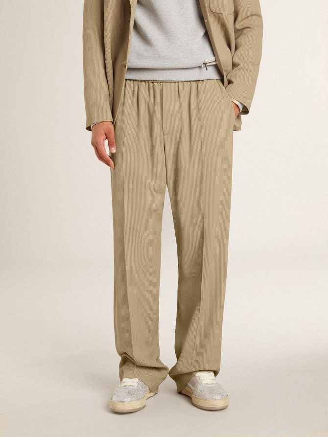 Men’s travertine-colored joggers - Image 2