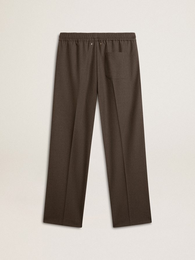Men’s soft pants in anthracite gray wool - Image 5