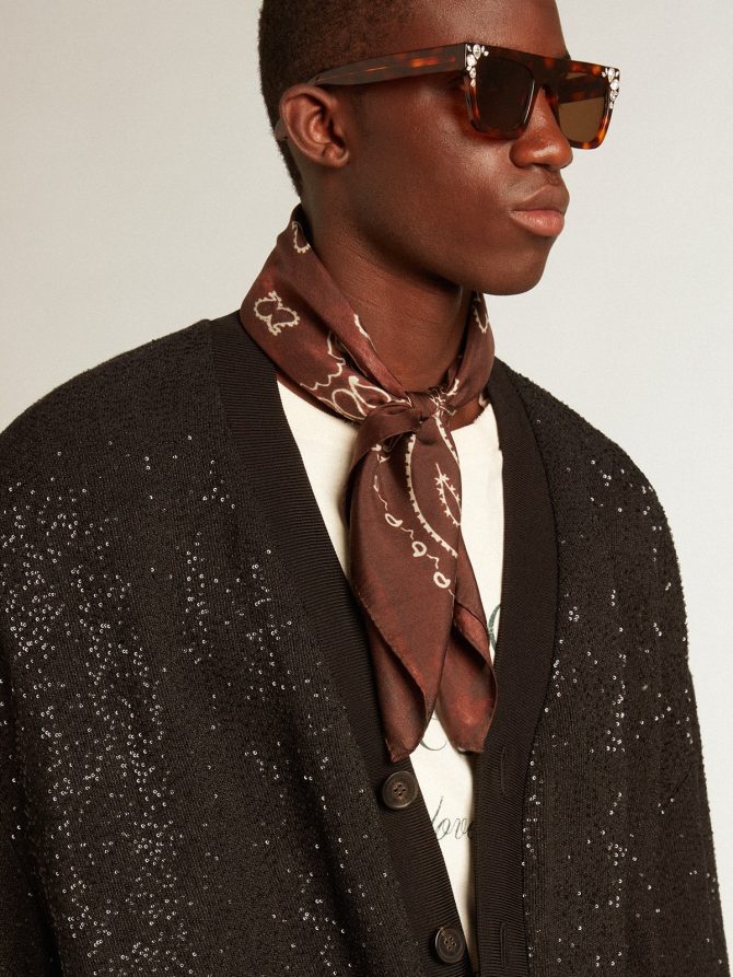 Men’s black sequined cardigan-jacket - Image 2