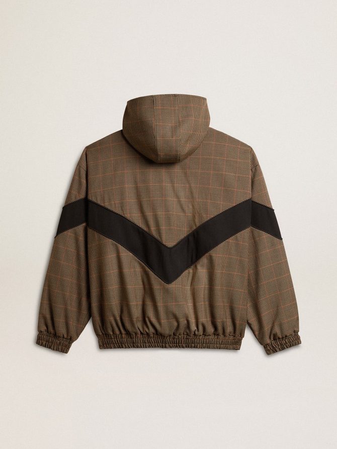 Windcheater in beige and black houndstooth - Image 7