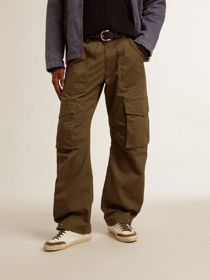 Olive green cargo pants - Image 2