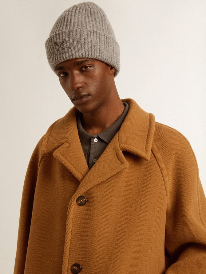 Men’s single-breasted coat in tobacco - Image 6
