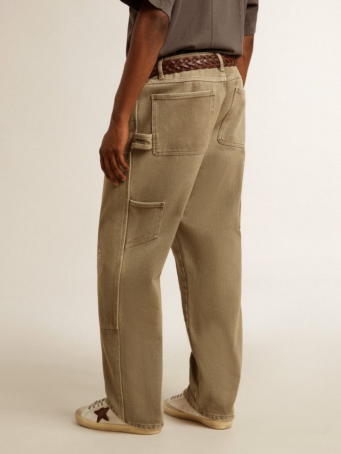 Men’s distressed-effect cotton pants - Image 5