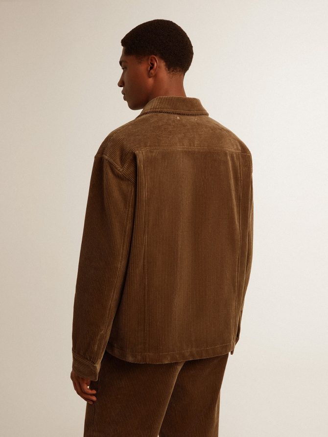 Men’s olive-green corduroy jacket - Image 4