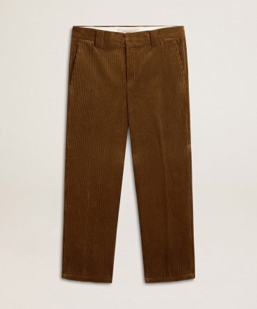 Men’s dark olive corduroy pants