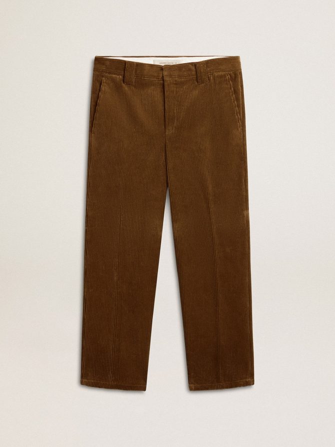 Men’s dark olive corduroy pants