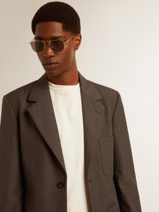 Men’s tailored jacket in anthracite gray virgin wool - Image 5