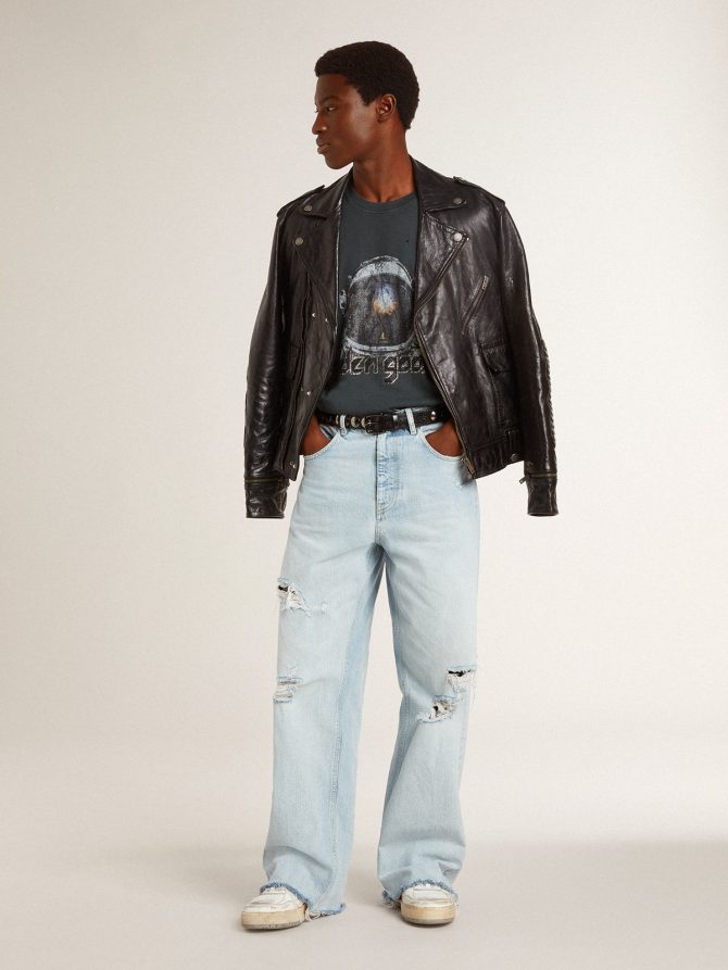Men’s pants in lived-in effect denim - Image 2