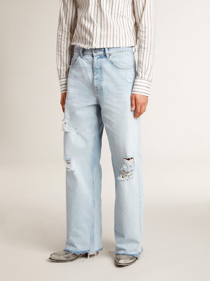 Men’s pants in lived-in effect denim - Image 3