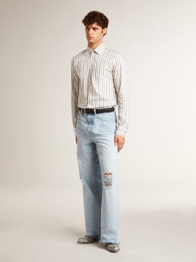 Men’s pants in lived-in effect denim - Image 4