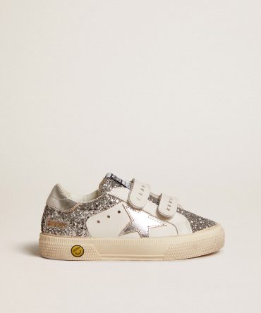 Bio-based May Teen in glitter with silver star and heel tab