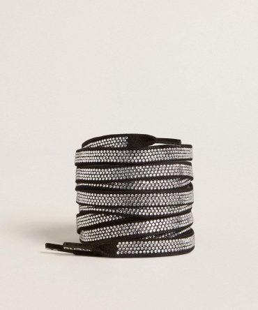 Swarovski laces with contrasting white logo