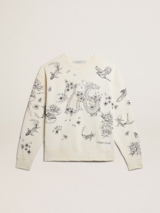Aged white CNY sweatshirt