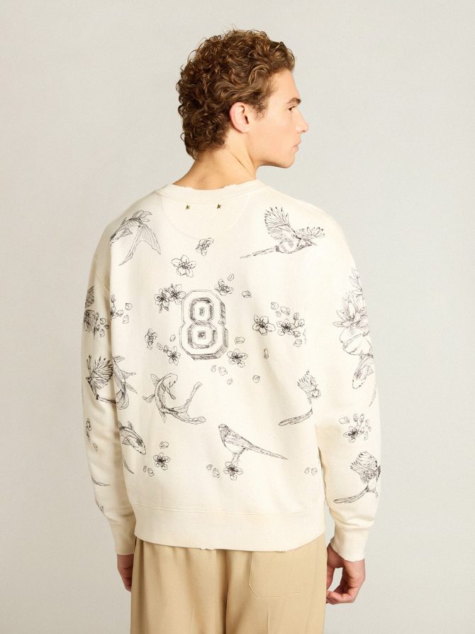 Aged white CNY sweatshirt - Image 4