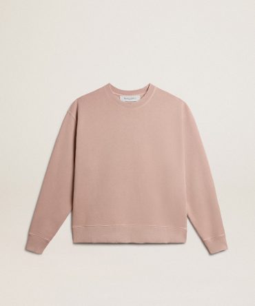 Powder-pink sweatshirt with reverse logo on the back – Jersey Capsule