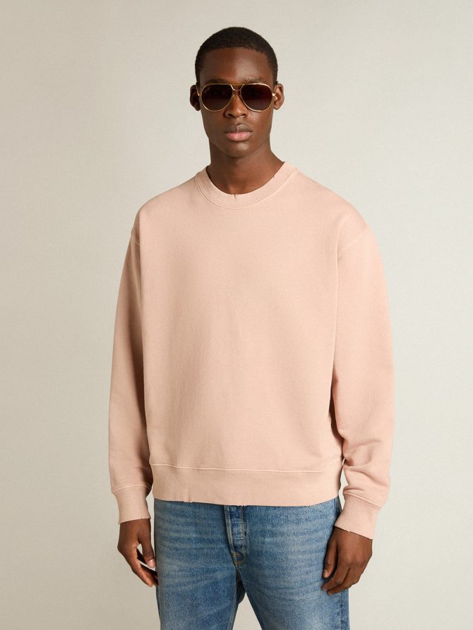 Powder-pink sweatshirt with reverse logo on the back – Jersey Capsule - Image 2