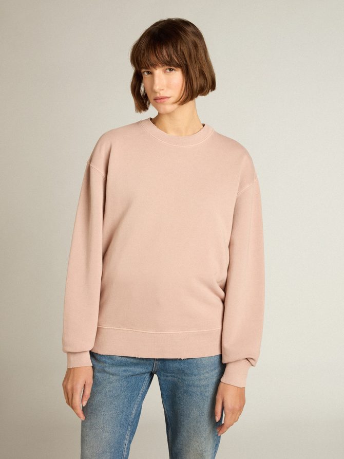Powder-pink sweatshirt with reverse logo on the back – Jersey Capsule - Image 3