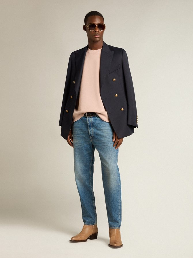 Powder-pink sweatshirt with reverse logo on the back – Jersey Capsule - Image 4