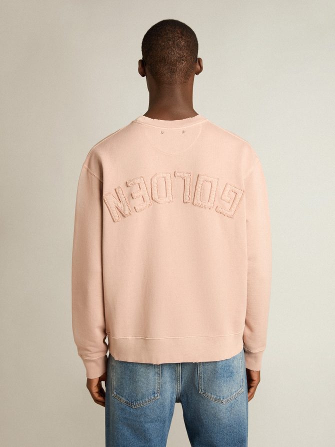 Powder-pink sweatshirt with reverse logo on the back – Jersey Capsule - Image 6