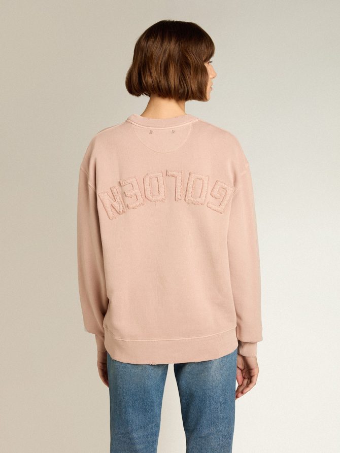 Powder-pink sweatshirt with reverse logo on the back – Jersey Capsule - Image 7