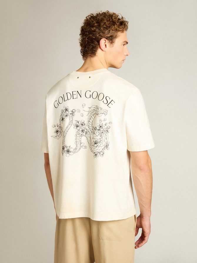 Aged white CNY T-shirt - Image 4