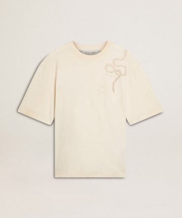 CNY worn-white relaxed fit T-shirt