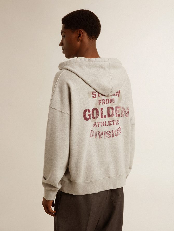 Unisex cotton hooded sweatshirt with print on the back - Image 5