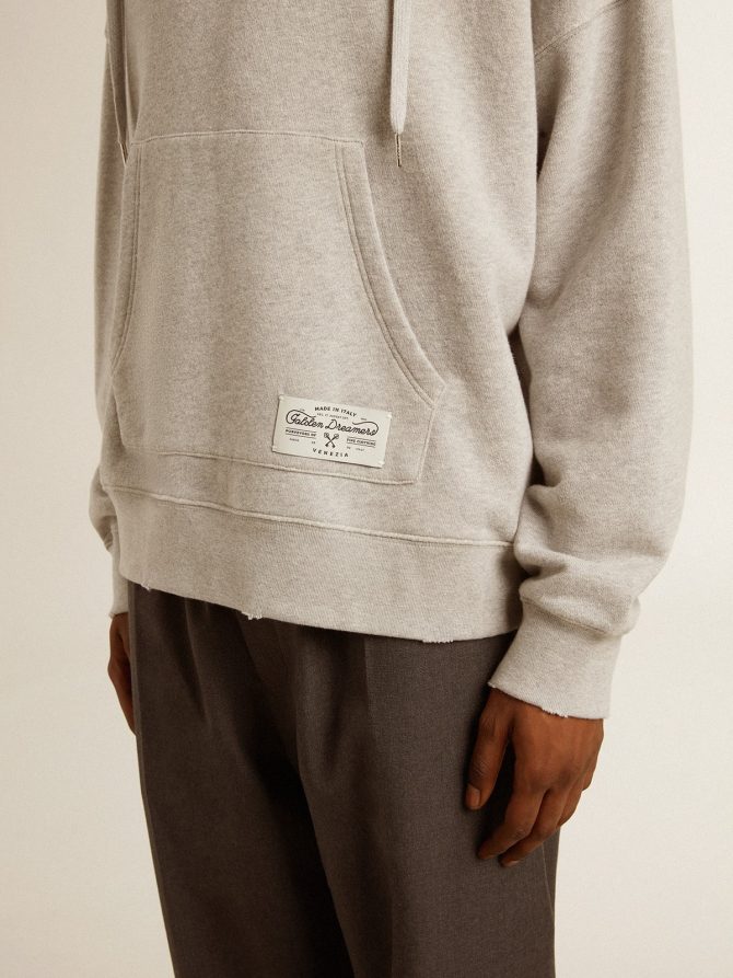 Unisex cotton hooded sweatshirt with print on the back - Image 6