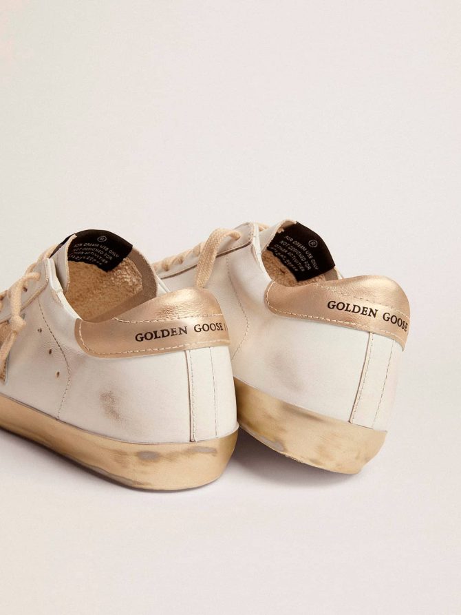 Women’s Super-Star with gold sparkle foxing and metal stud lettering - Image 2