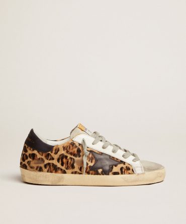 Women’s Super-Star in leopard print leather