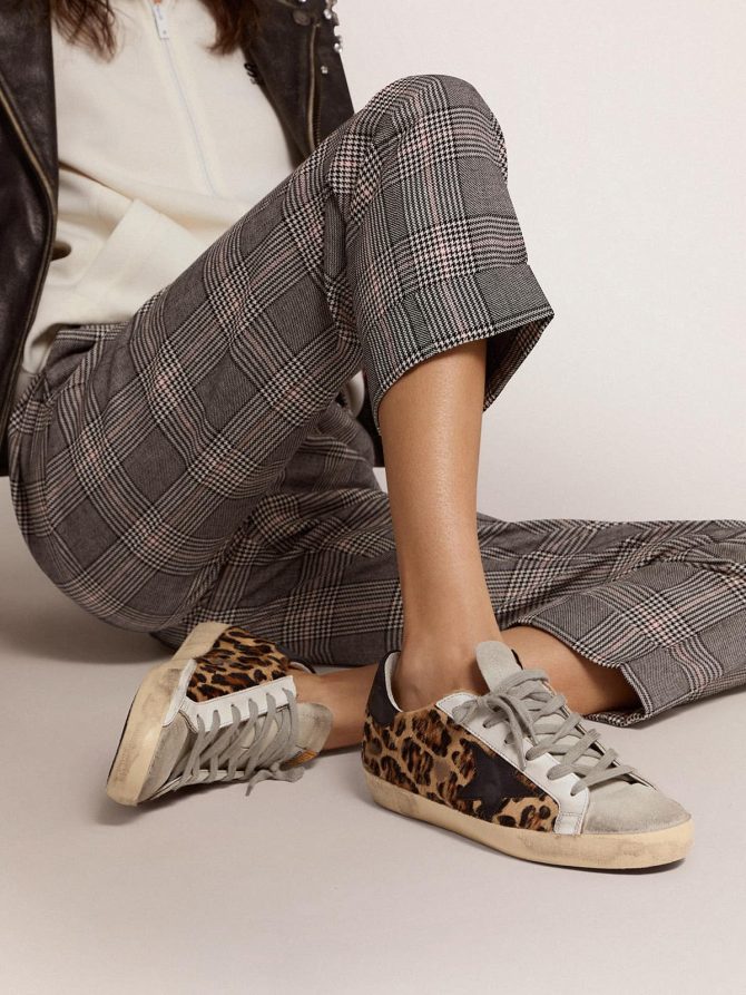 Women’s Super-Star in leopard print leather - Image 3