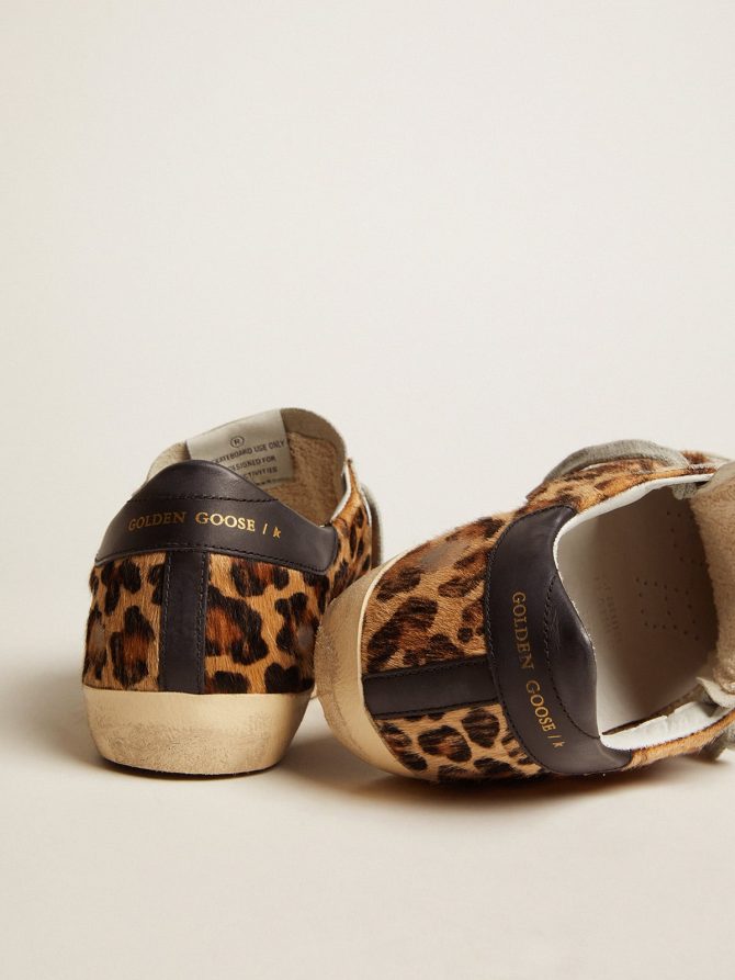 Women’s Super-Star in leopard print leather - Image 5