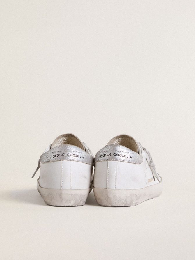 Women’s Super-Star with gray suede star and silver glitter inserts - Image 4