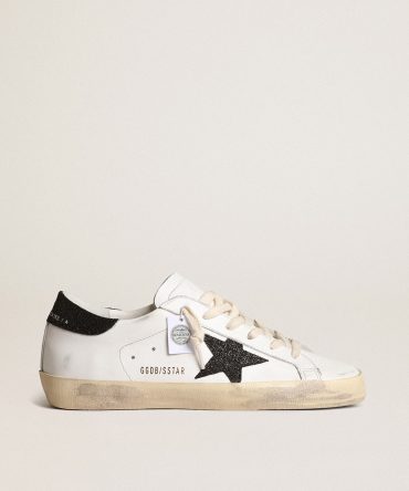 Women’s Super-Star with a black Swarovski crystal star and heel tab