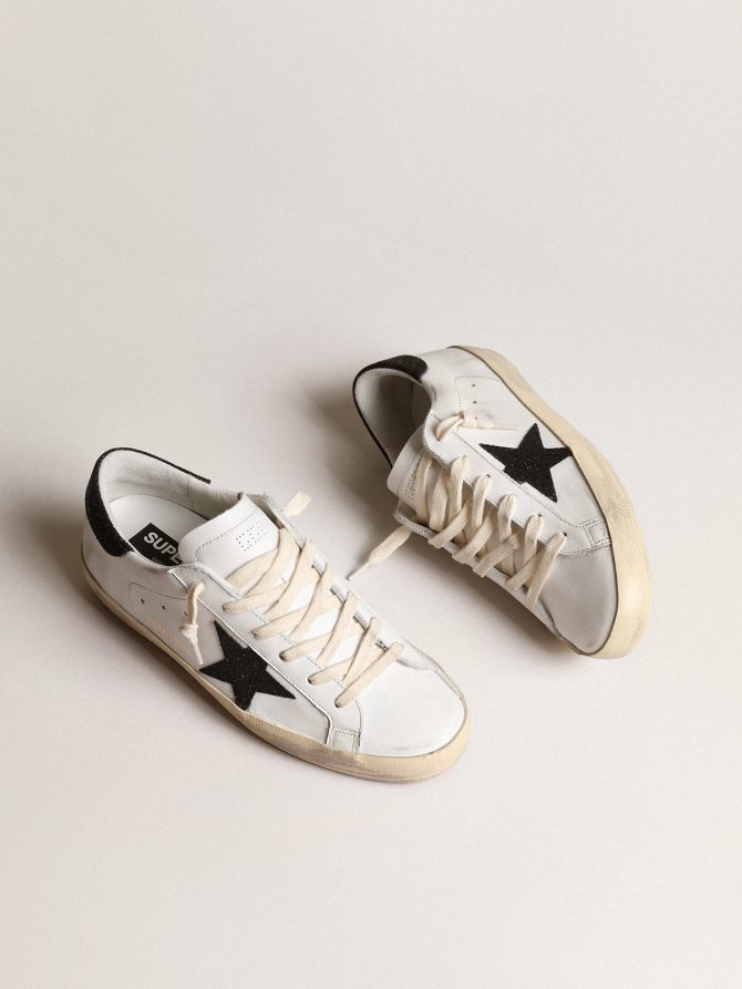 Women’s Super-Star with a black Swarovski crystal star and heel tab - Image 2