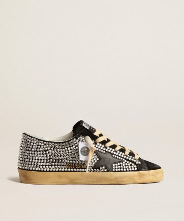 Super-Star LTD with Swarovski crystals and black leather star