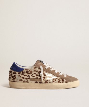 Super-Star LTD in pony skin with gold star and suede heel tab