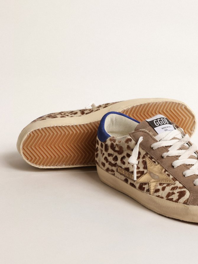Super-Star LTD in pony skin with gold star and suede heel tab - Image 4
