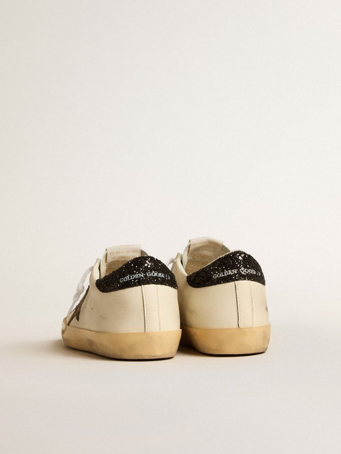 Super-Star LTD with laminated leather star and black glitter heel tab - Image 4