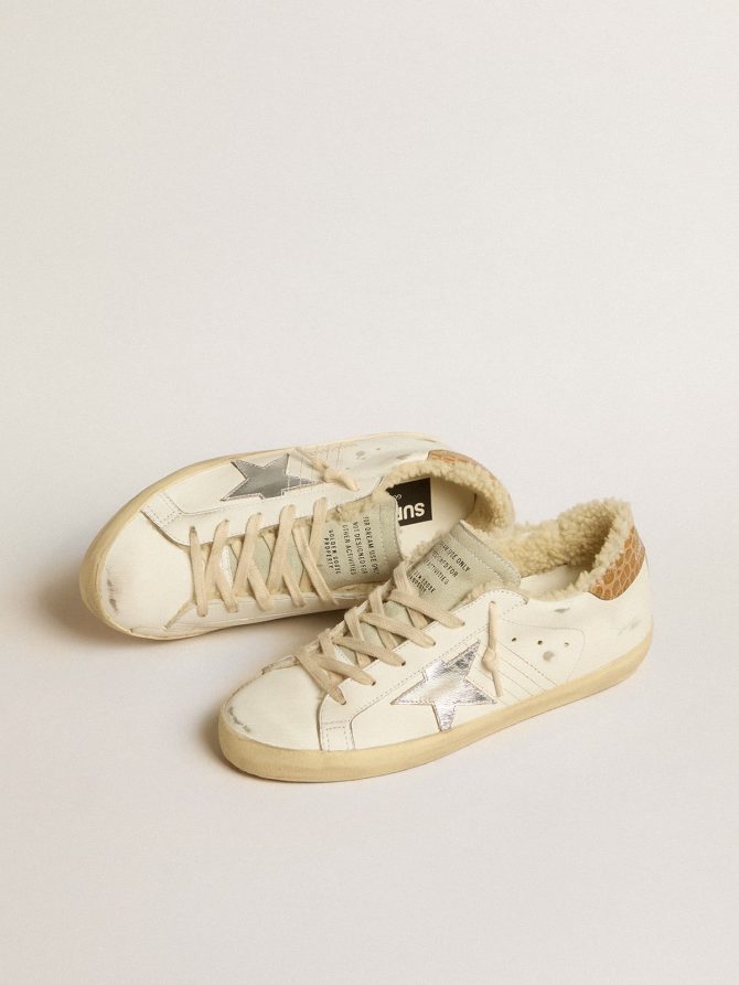 Super-Star with silver leather star and crocodile-print leather heel tab - Image 2