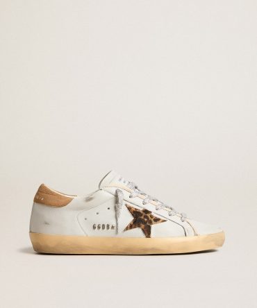 Women’s Super-Star in nappa leather with pony skin star and suede heel tab